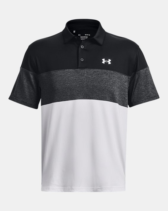 Men's UA Playoff 2.0 Blocked Polo in Black image number 4